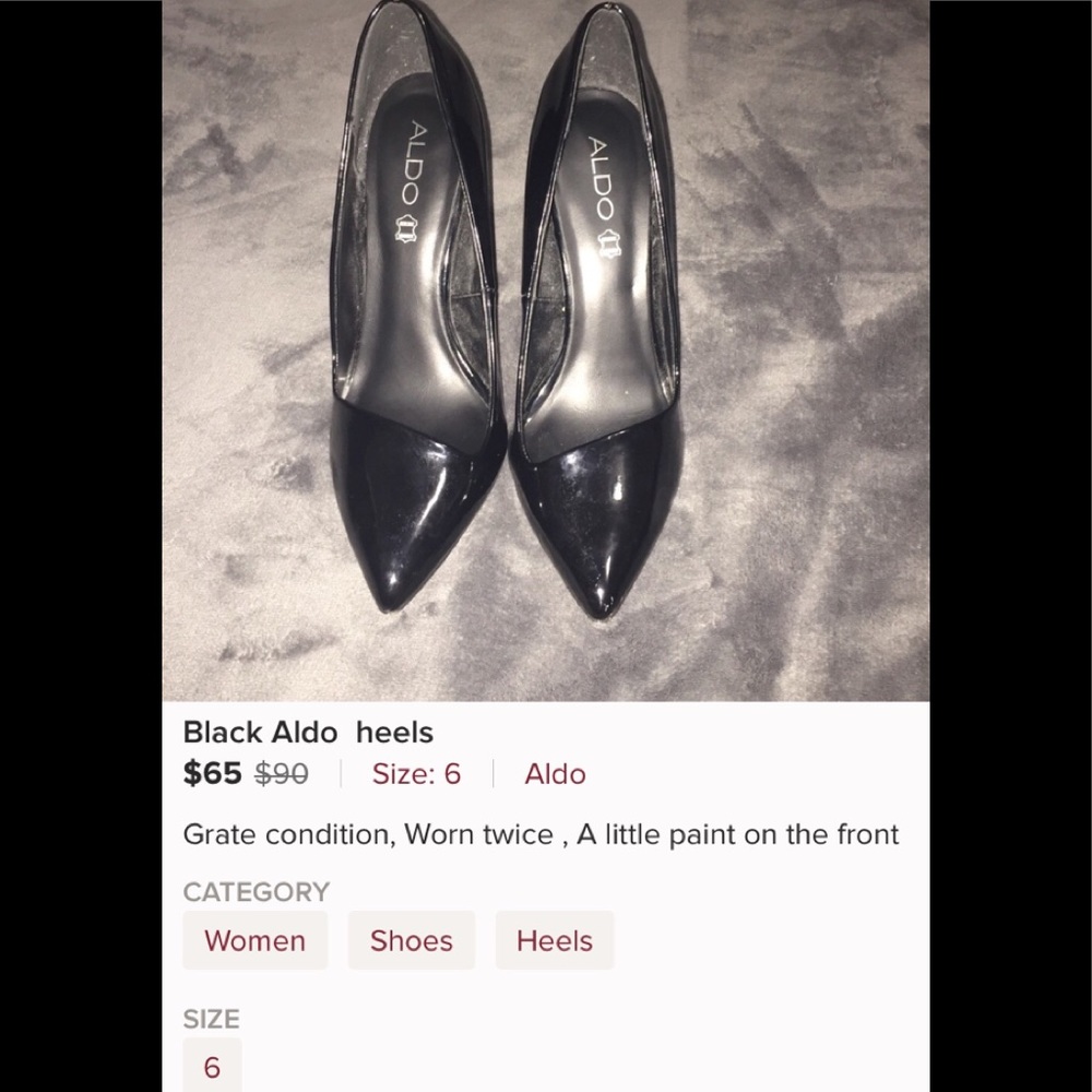 Black Aldo heels